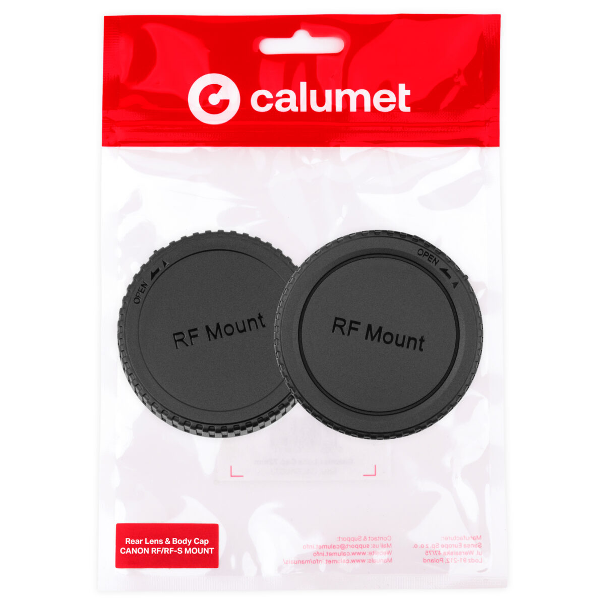 Calumet Rear Lens & Body Cap Kit - Canon RF / RF-S Mount - Obrázek 1
