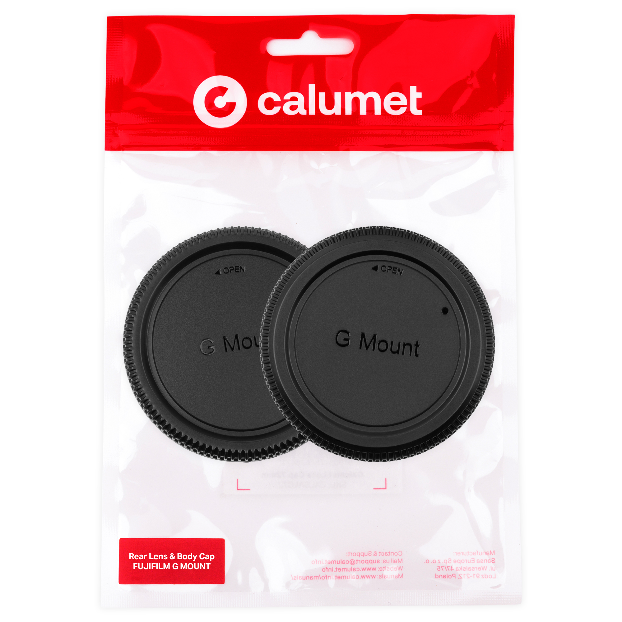 01_Calumet_Rear_Lens_&_Body_Cap_Kit_Fujifilm_G_Mount Calumet Rear Lens & Body Cap Kit - Fujifilm G Mount - obrazek 1