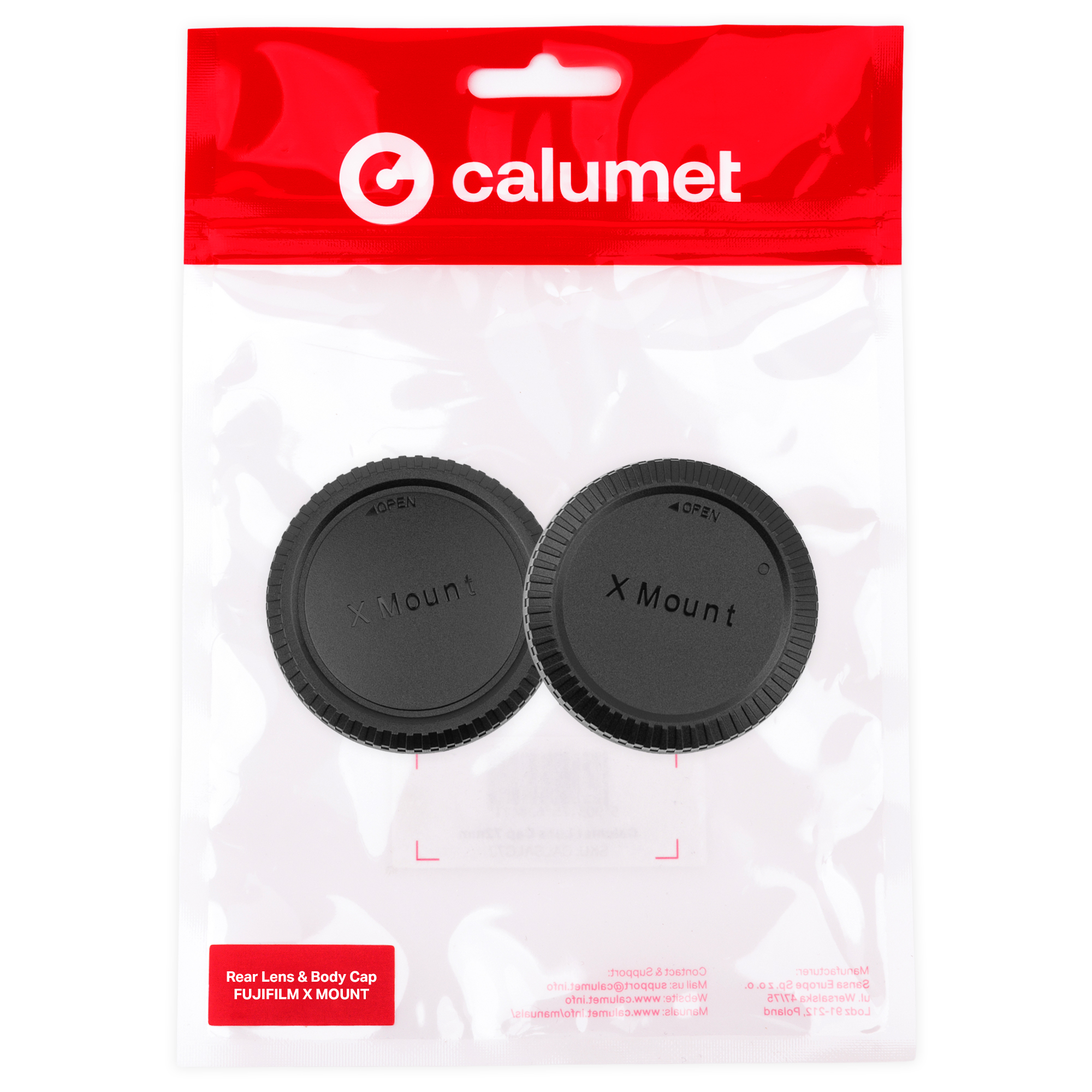 01_Calumet_Rear_Lens_&_Body_Cap_Kit_Fujifilm_X_Mount Calumet Rear Lens & Body Cap Kit - Fujifilm X Mount - obrazek 1